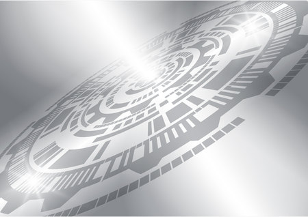 Gray abstract technology background, vector illustrationのイラスト素材