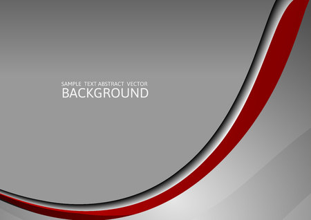 Gray and red  curve abstract backgroundのイラスト素材