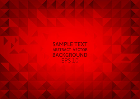 Abstract red geometric triangle background with copy spaceのイラスト素材