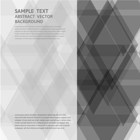 Vector geometric gray triangle abstract background with copy spaceのイラスト素材