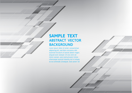 Vector geometric gray abstract background with copy spaceのイラスト素材
