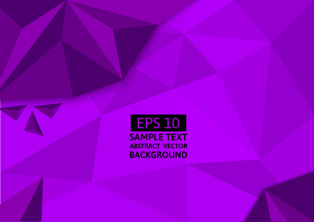 Purple, polygon abstract vector background. Graphic designのイラスト素材