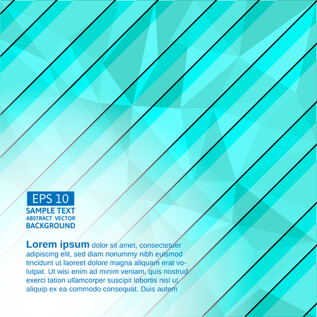 Blue polygon and lines abstract vector backgroundのイラスト素材