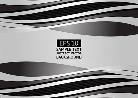 Black and gray waves with copy space, Graphic design backgroundのイラスト素材