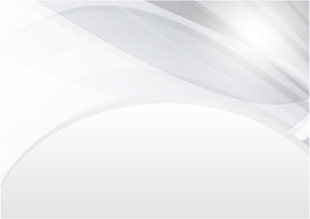 Curve white and gray color vector abstract background with copy space for modern designのイラスト素材