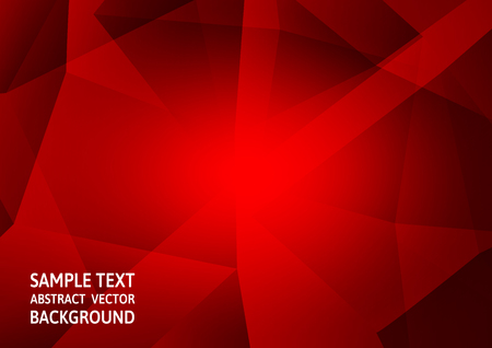 Red color polygon abstract background technology modern design with copy space, Vector Illustrationのイラスト素材