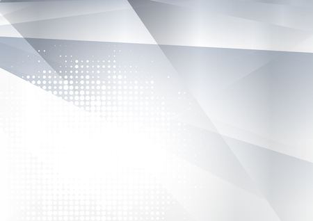 Gray and Silver geometric abstract vector background with copy spaceのイラスト素材