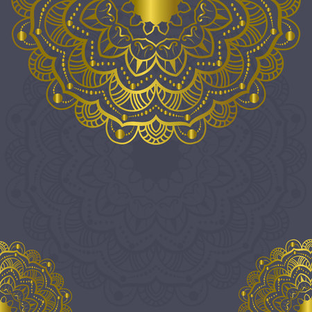 Mandala vintage decorations elements and Frames Vector illustrationのイラスト素材