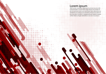 Red color geometric abstract background vector Illustrationのイラスト素材
