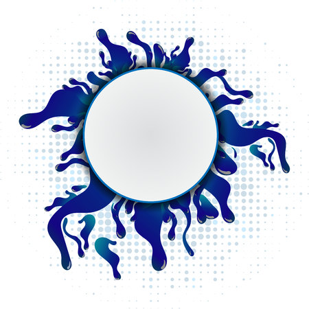 Blue color geometric vector background. Abstract texture with copy space designのイラスト素材