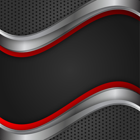 Geometric vector abstract background red and black color with copy space.のイラスト素材