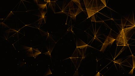 Digital network connections and light. Technology communication or social media background.