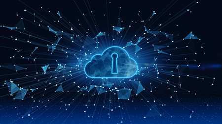 Digital data network connections cloud computing and global communication. 5g high-speed connection...