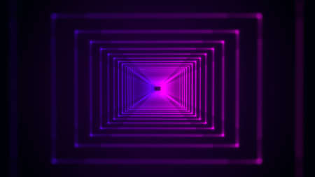 Blue and purple neon light spectrum futuristic hi-tech abstract backgroundの写真素材