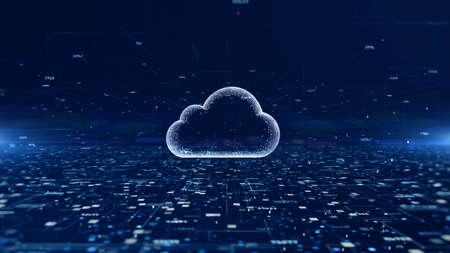 Digital Cloud Computing of cyber security, Digital data network protection, Global communication and...
