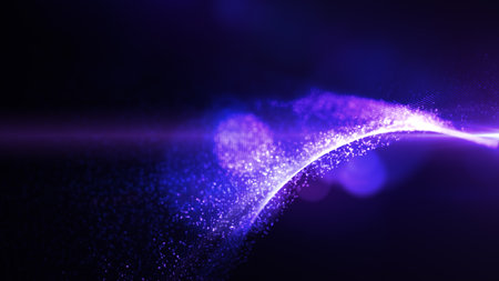 Blue Digital Cloud Computing Cyber Security, Digital Data Network Protection, Future Technology Digital Data Network Connection Abstract Background Concept. 3D renderingの写真素材