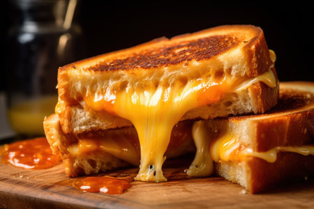 A grilled cheese sandwichの素材