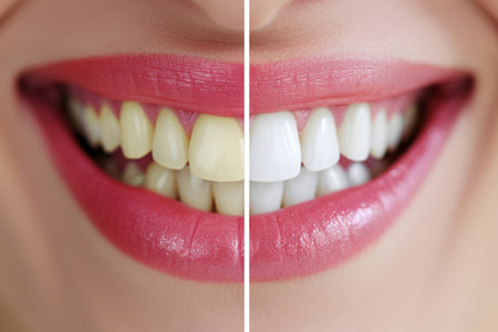 Before and After Teeth Whitening Comparisonの素材