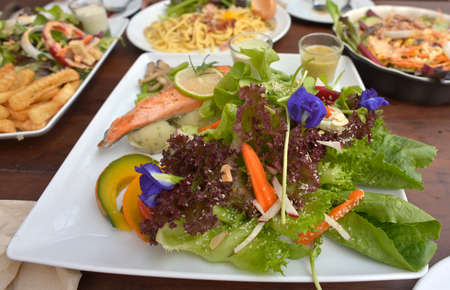 Tasty Salad With Salmon