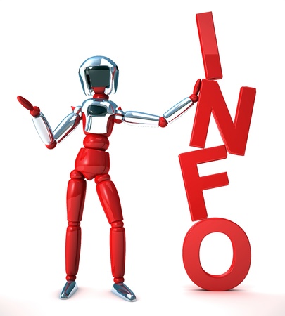 robot infoの写真素材