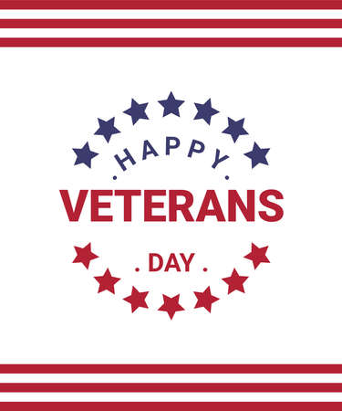 Vector graphic of " Happy Veterans Day.のイラスト素材