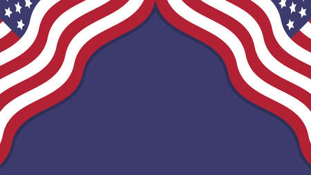 American flagのイラスト素材