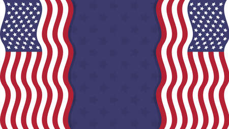 American flagのイラスト素材