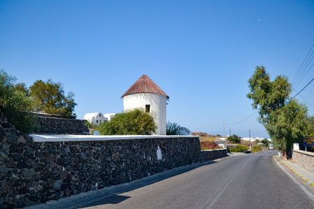 Greece, Crete, old windmill on the island of Creteの写真素材