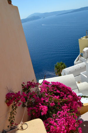 Greece Santorini Island in Cyclades (Greece)の写真素材