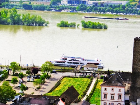 Town of Rodesheim Ferry Terminalのeditorial素材