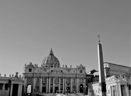 Saint Peter's Basilica and Obeliskのeditorial素材