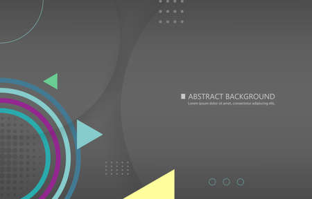 Modern abstract vector dark gray geometric shape designのイラスト素材