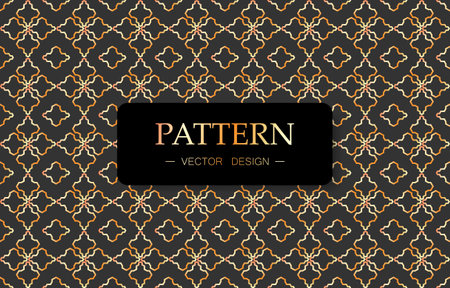 Golden color luxury pattern vector designのイラスト素材