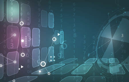 Abstract computer technology network futuristic background