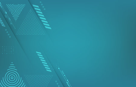 Technology vector background.geometric triangle shape.computer networkのイラスト素材