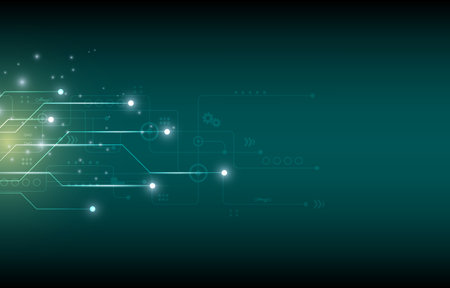 abstract technology cyber speed concept.technology backgeoundのイラスト素材