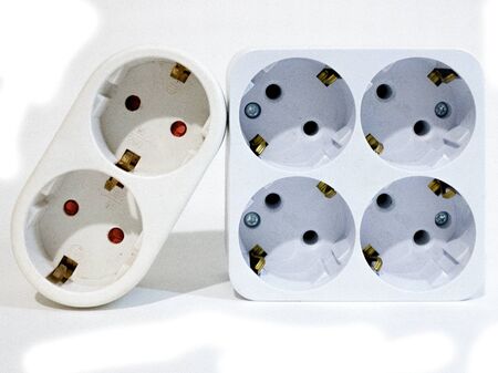 socket splitters on a white background