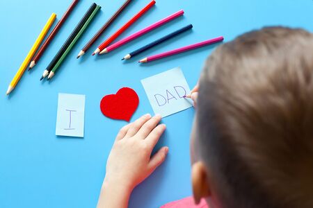Father's day celebration theme with DAD block lettersの写真素材