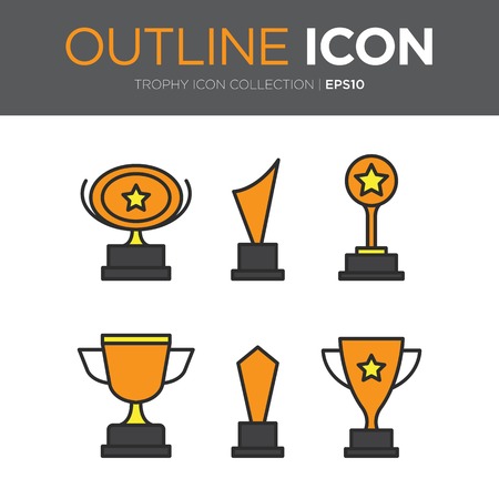 Set of premium award icons. vector illustrationのイラスト素材