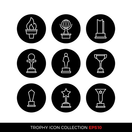 Set of premium award icons. eps10 vector illustrationのイラスト素材