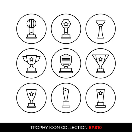 Set of premium award icons. eps10 vector illustrationのイラスト素材