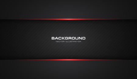 abstract metallic red shiny color black frame layout modern tech design vector template backgroundのイラスト素材