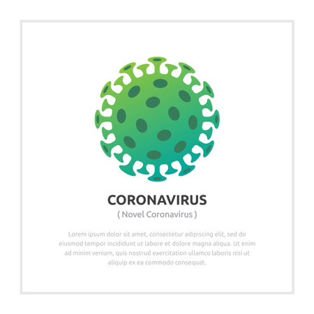Vector Coronavirus 2019-nCoV Icon. premium vectorのイラスト素材