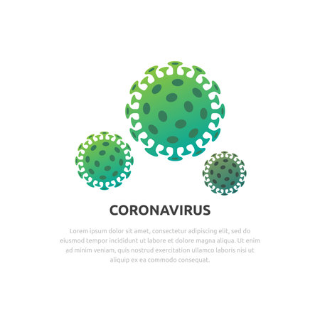 Novel coronavirus (2019-nCoV). Concept of coronavirus quarantineのイラスト素材