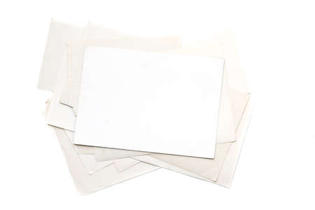 Form of old photographs from the back sideの写真素材