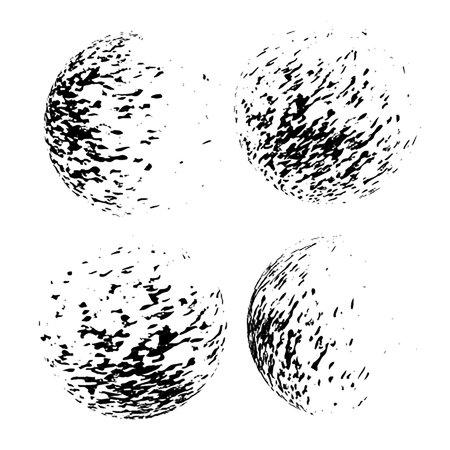 Abstract grunge halftone Sphere textured background design vectorのイラスト素材