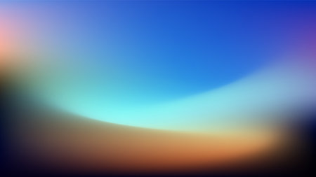Abstract background with blue, orange and yellow colors. Vector illustration.のイラスト素材