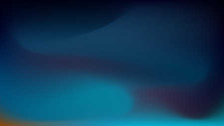 abstract background with smooth lines in blue and orange colors, vector illustration
