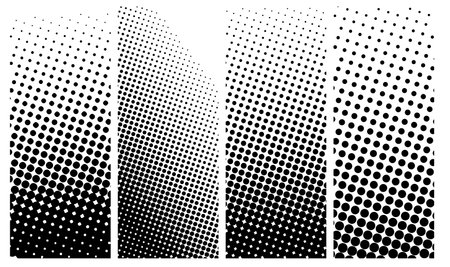 Halftone dots. Halftone effect. Halftone pattern. Halftone dots. Halftone effect. Halftone pattern. Vector Halftone Texture.のイラスト素材