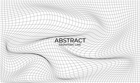 Abstract background with wavy lines. Vector illustration for your design.のイラスト素材